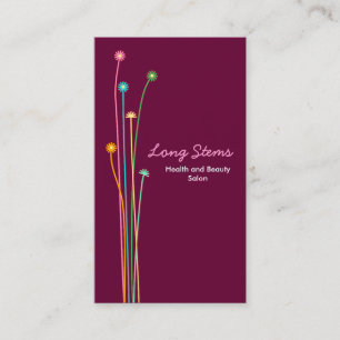 Cartão De Visita Longos Sistemas - Crimson Escuro