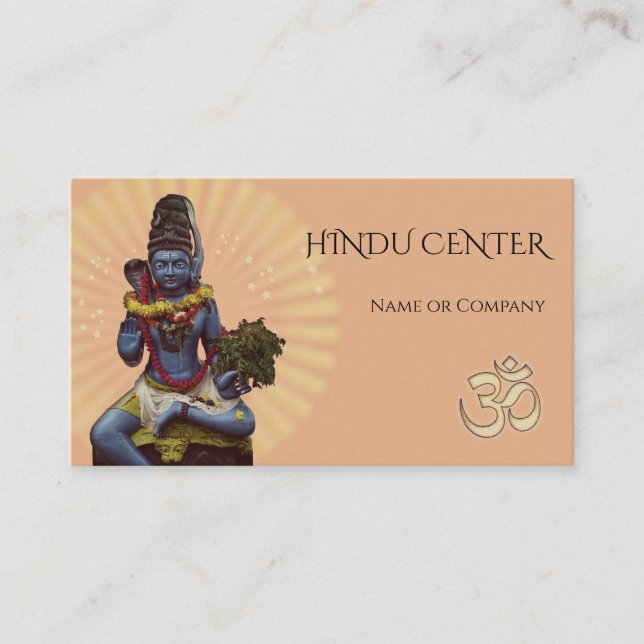 Cartão De Visita Lord Shiva 🕉 Hindu (Frente)