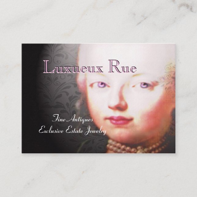 Cartão De Visita Lorraynn Barroco Francês Indestrutível (Frente)