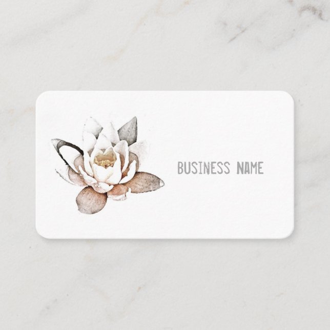 cartão de visita "LOTUS BRANCO" (Frente)