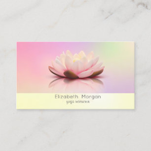 Cartão De Visita Lótus Holográfico Moderno Elegante