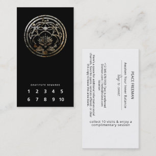 Cartão De Visita Lotus Quietude Design Mandala Prata
