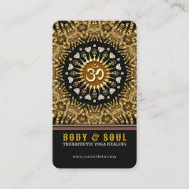 Cartão De Visita Love Mandala Healing Earth Batik Yoga