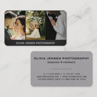 Cartão De Visita lovely text modern photographer Business Card