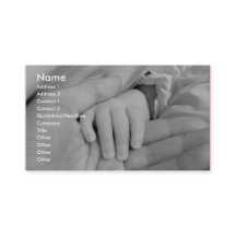 Cartão de visita Loving da puericultura das mãos