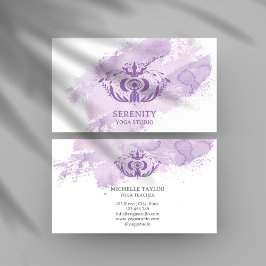 Cartão De Visita Lua Celestial Roxo De Olho Terceiro