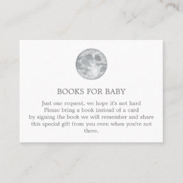 Cartão De Visita Lua Traga um livro Enclosure Card