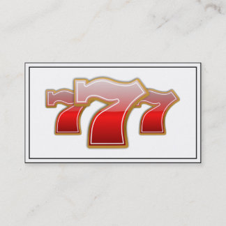 Cartão De Visita Lucky Sevens - Loja de Máquina