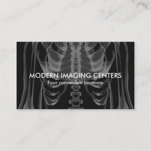 Cartão De Visita Lugar da radiologia da imagem latente médica mult