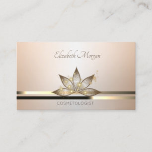 Cartão De Visita Luminosa Profissional Moderna Elegante Lotus Busin