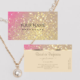 Cartão De Visita Luminosas Douradas, Luminosas Púrpuras, Luxuosas,