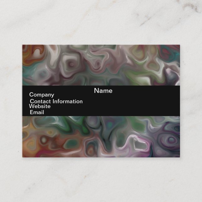 Cartão De Visita luna sky 44.2 abstrato, "Arte da Terra" (Frente)