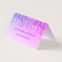 Cartão De Visita Lúpulo Roxo, Brilhante