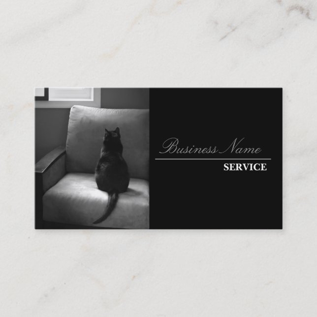 Cartão de visita lustroso e moderno (Frente)