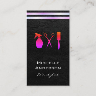 Cartão De Visita Lux White Stripes Ritzy Preto