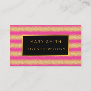 Cartão De Visita Luxo: A melhor brilhante Dourada cor-de-rosa popul