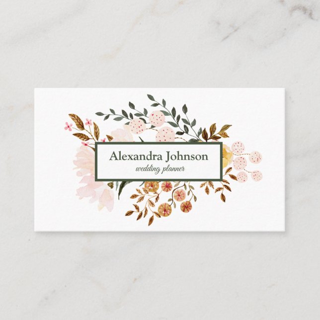 Cartão De Visita Lúxo de Folha Dourada e Chic Moderna (Frente)