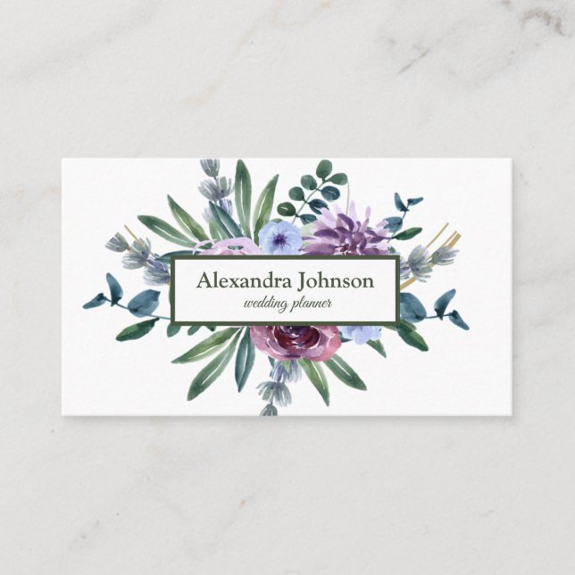 Cartão De Visita Lúxo de Folha Dourada e Chic Moderna (Frente)