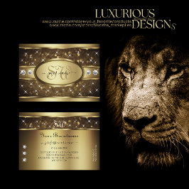 Cartão De Visita Luxo Dourado Glitter Sparkle Stars Diamond Monogra