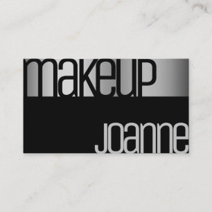 Cartão De Visita Luxo glamouroso, prata, beleza legante, aço salã