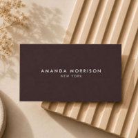 Luxo Minimalista Boutique Marrom Escuro