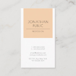 Cartão De Visita Luxo na moda liso lustroso à moda moderno do