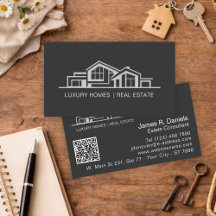 Luxo Preto Cinza Imobiliário Chic Profissional