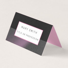 Cartão De Visita Luxo Preto Roxo