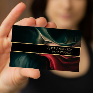 Cartão De Visita Luxo preto vermelho verde dourado elegante glamoro