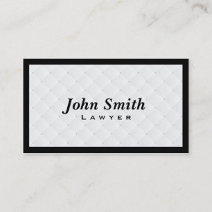 Cartão de visita luxuoso do advogado da edredão 