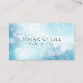 Cartão De Visita Luxury Blue Bokeh brilha nas mídias sociais