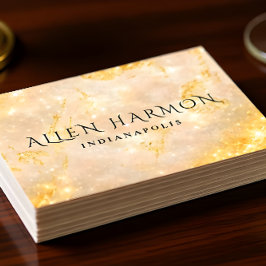Cartão De Visita Luxury Champagne Gold Custom Name | 5-Minute Edit