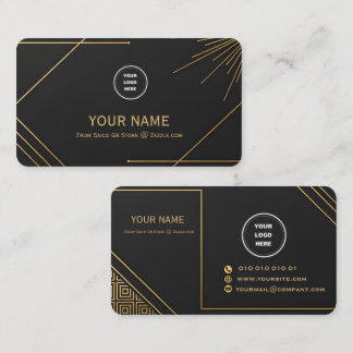 Cartão De Visita Luxury Editable Business Card Template