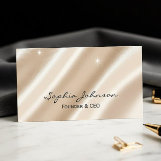 Cartão De Visita Luxury Glitter Business Card – Modern and Stylish 