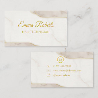 Cartão De Visita Luxury Gold Elegant Business Card | Modern Minimal