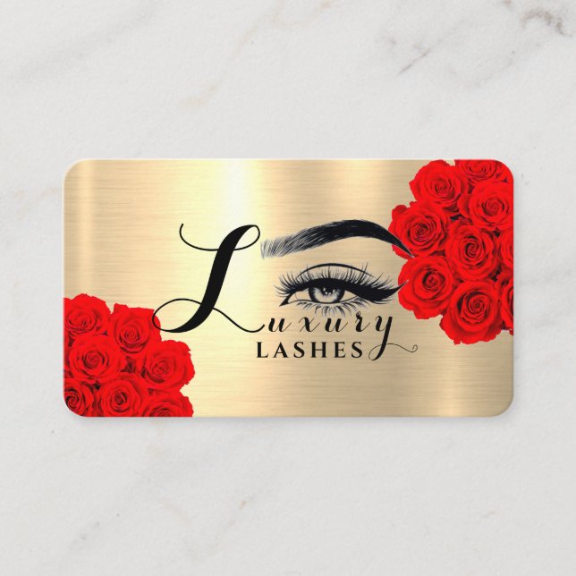 Cartão De Visita Luxury Lashes (Frente)
