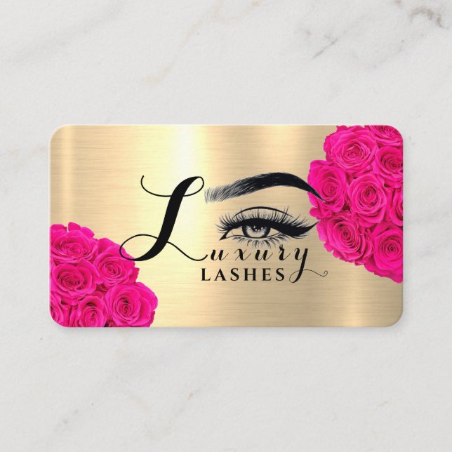 Cartão De Visita Luxury Lashes (Frente)