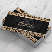 Luxury Leopard Black Damask Beauon
