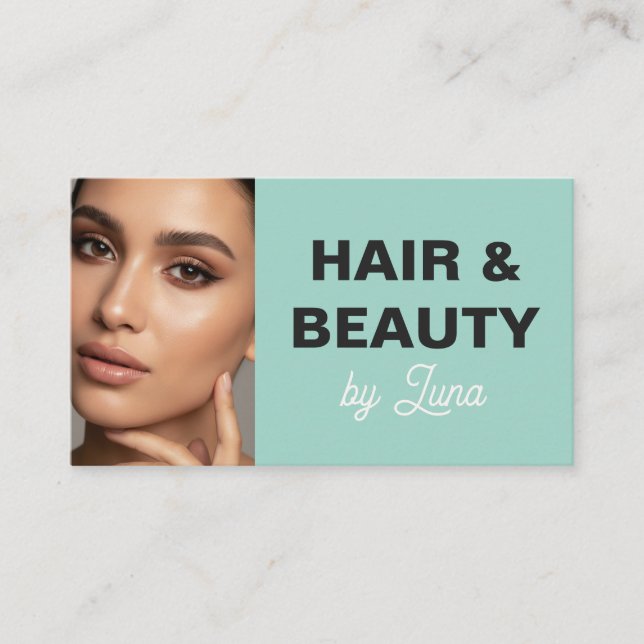 Cartão De Visita Luxury Makeup Artist Business Card for Beauty (Frente)