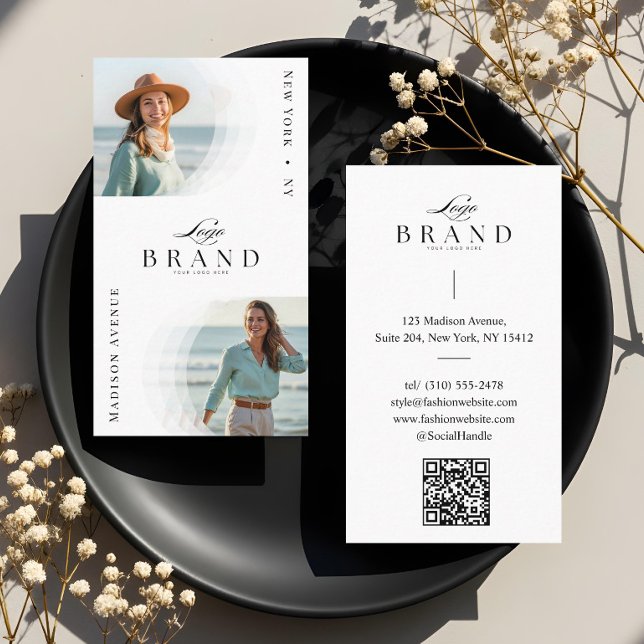 Cartão De Visita Luxury Minimal Modern Professional 2 Photo Logo (Luxury Minimal Modern Professional 2 Photo Logo Business Card)