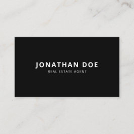 Cartão De Visita Luxury Real Estate Agent Elegant Black QR Code