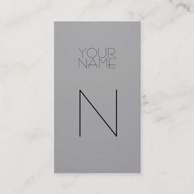 Cartão De Visita Luz da forma - cinza (Frente)