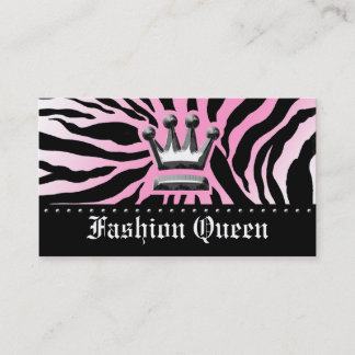 Cartão De Visita LUZ do IMPRESSÃO da ZEBRA de 311-CROWN | - ROSA