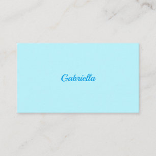 Cartão De Visita Luz - elegância mínima azul