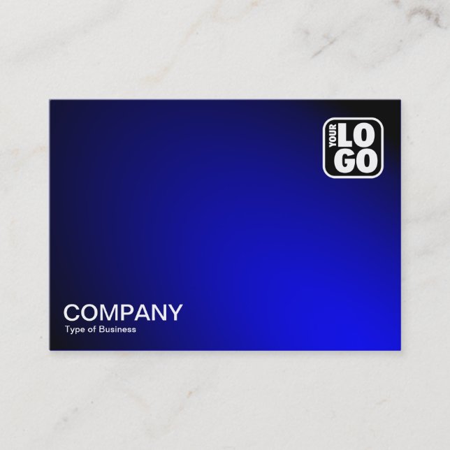 Cartão De Visita Luz iluminada pela mancha - Azul (Frente)