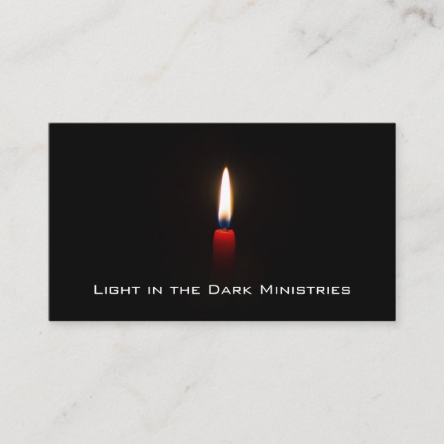 Cartão De Visita Luz no escuro (Frente)