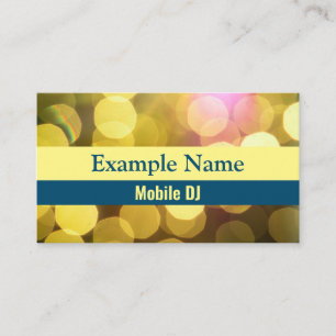 Cartão De Visita "Luzes brilhantes" personalizadas (Americano)