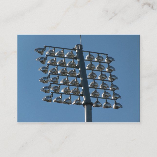 Cartão De Visita Luzes de Inundação (Frente)