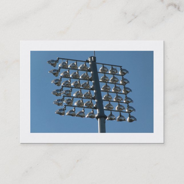 Cartão De Visita Luzes de inundação (delimitadas) (Frente)