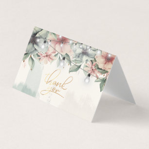 Cartão De Visita Luzes de String,Traço de Pincel,Cartões de agradec